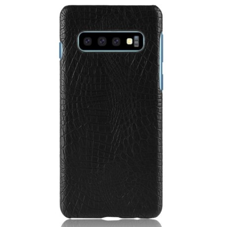 Ударопрочный чехол  Crocodile Texture  на Samsung Galaxy S10 /G973-черный
