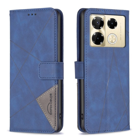 Чохол-книжка Rhombus Texture для Infinix Note 40 Pro 4G/5G/40 Pro+ 5G - синій