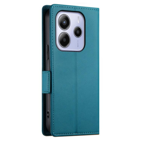 Чохол-книжка Side Buckle Magnetic Frosted Leather для Xiaomi Redmi Note 14 4G 164.84mm - синій