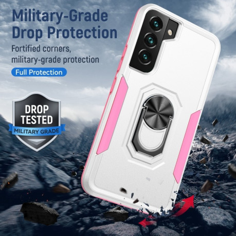 Протиударний чохол Pioneer Armor для Samsung Galaxy S23 5G - біло-рожевий