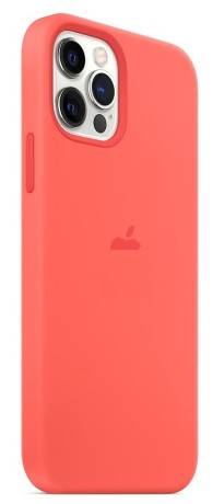 Силиконовый чехол Silicone Case Pink Citrus на iPhone 12 Pro Max (без MagSafe) - премиальное качество