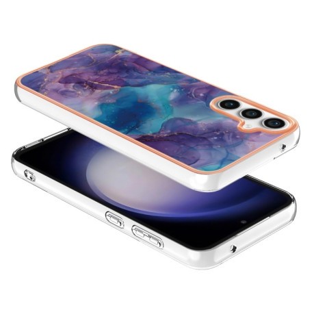 Противоударный чехол Electroplating IMD для Samsung Galaxy S23 FE 5G - фиолетовый