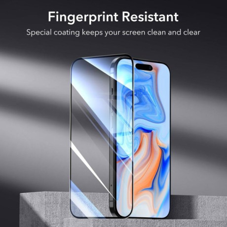 Комплект защитного стекла ESR Armorite Tempered Glass для iPhone 15 - Black