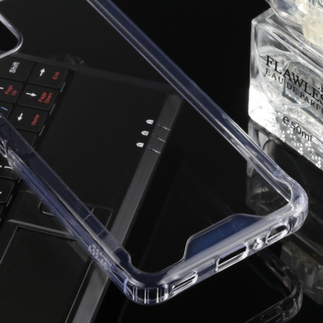Противоударный чехол Four-corner для Samsung Galaxy M32/A22 4G - прозрачный