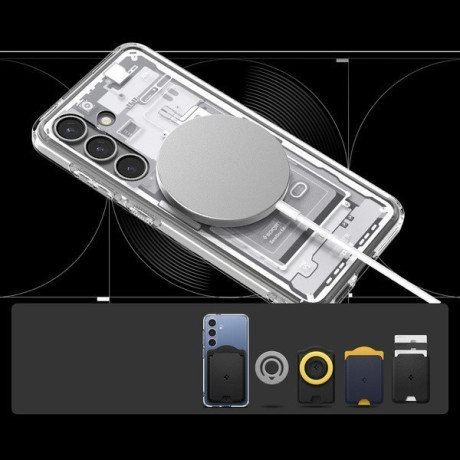 Оригинальный чехол Spigen Ultra Hybrid  Zero One Mag Case для Samsung Galaxy S25  - White