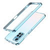 Металлический бампер Aurora Series для Xiaomi Redmi Note 11 Pro 5G (China)/11 Pro+ - голубой