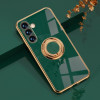 Чехол 6D Electroplating with Magnetic Ring для Samsung Galaxy A04s/A13 5G - зеленый