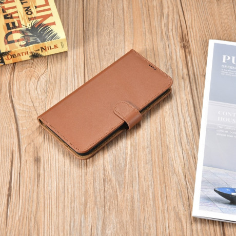 Чехол-книжка iCarer Haitang для Samsung Galaxy S22 Ultra - коричневый