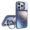 Матовый чехол AG Frosted Lens Holder MagSafe с держателем камеры и MagSafe для iPhone 16 Pro — королевский синий