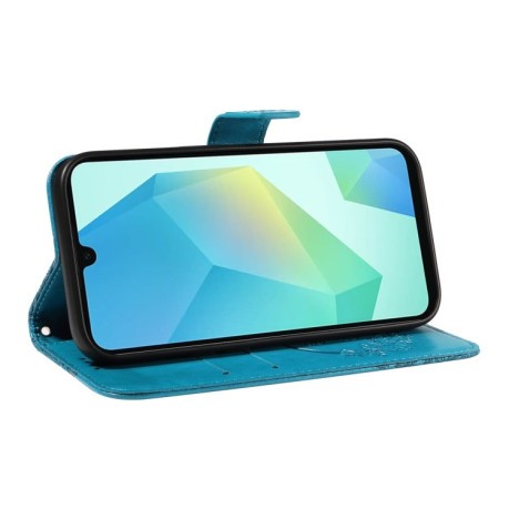 Чохол-книжка Swallowtail Butterfly Embossed Leather для Samsung Galaxy A26 5G - синій