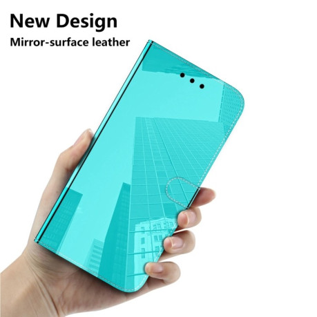 Чехол-книжка Lmitated Mirror для Samsung Galaxy M14 5G - зеленый