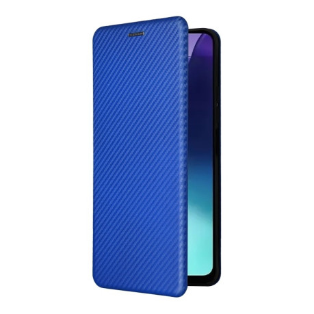 Чохол-книжка Carbon Fiber Texture на Xiaomi Redmi 14C 4G/Poco C75/Redmi A4 5G - синій
