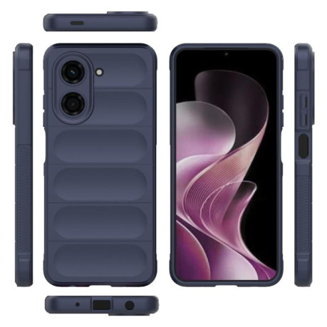 Силиконовый чехол Magic Flannel для Xiaomi Redmi A5 4G 171.7mm / Xiaomi Poco C71 4G - синий