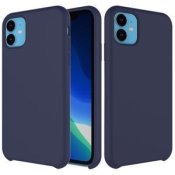Силиконовый чехол Solid Color Liquid на iPhone 11- нави