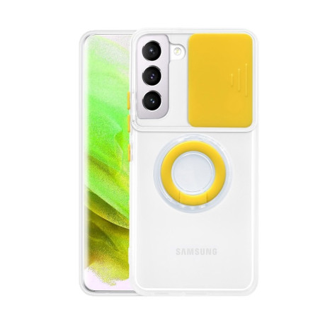 Протиударний чохол Sliding Camera with Ring Holder для Samsung Galaxy A14 5G - жовтий
