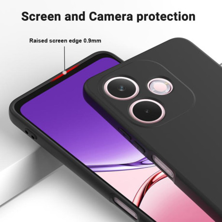 Силіконовий чохол Solid Color Liquid Silicone на OPPO A5 Pro 4G - чорний