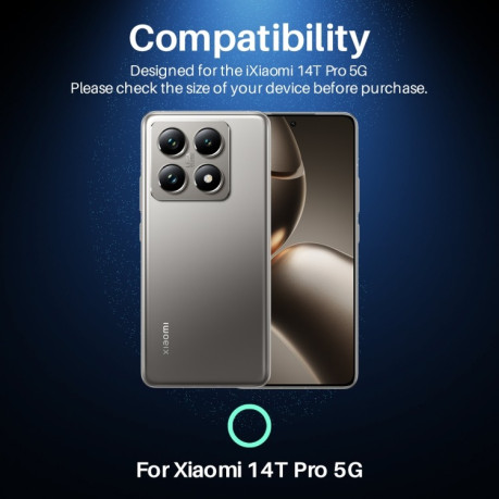 Захисне скло NORTHJO Glitter Camera Lens Protector Tempered Glass Metal Ring на Xiaomi 14T Pro 5G - сріблясте
