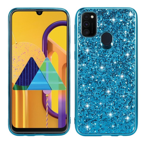 Ударозахисний чохол Glittery Powder Samsung Galaxy M21/M30s - синій