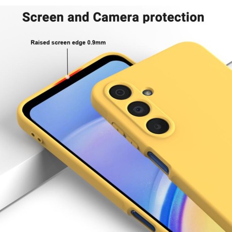 Силиконовый чехол Solid Color Liquid Silicone на Samsung Galaxy M16 / F16 - желтый