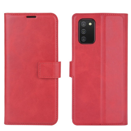 Чохол-книжка Retro Calf Pattern Buckle Samsung Galaxy A02S - червоний