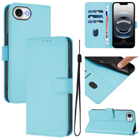 Чохол-книжка Skin Feel S-type для iPhone 16e - синій