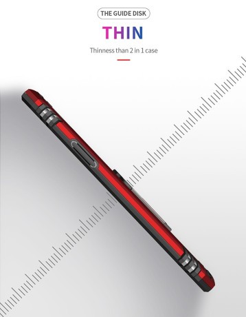 Протиударний чохол HMC з поворотною підставкою на iPhone 11 Pro Max-червоний