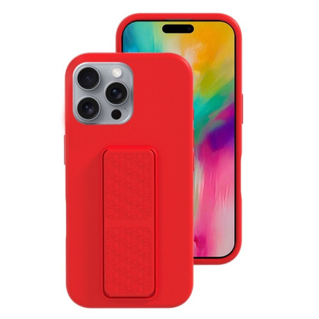 Силиконовый чехол Liquid Silicone Holder на iPhone 16 Pro Max - красный