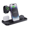 Мультифункціональна Бездротова зарядка 6 in 1 Multifunctional Foldable Vertical Wireless Charger - чорна