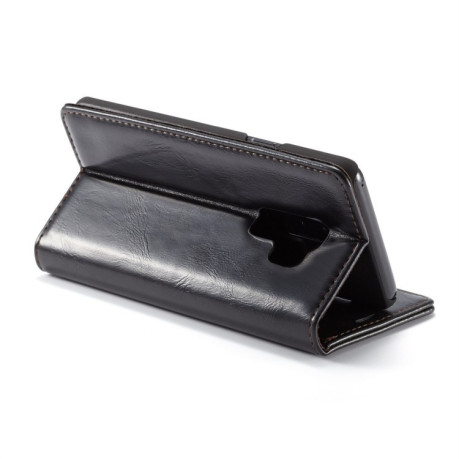 Кожаный чехол-книжка CaseMe 003 Series на Galaxy S9 Plus - черный