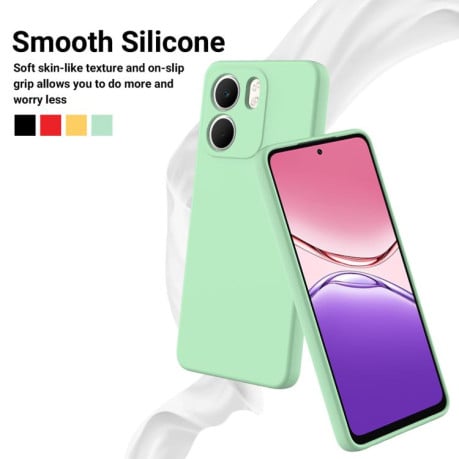 Силіконовий чохол Solid Color Liquid Silicone на OPPO A5x 4G/5G - зелений