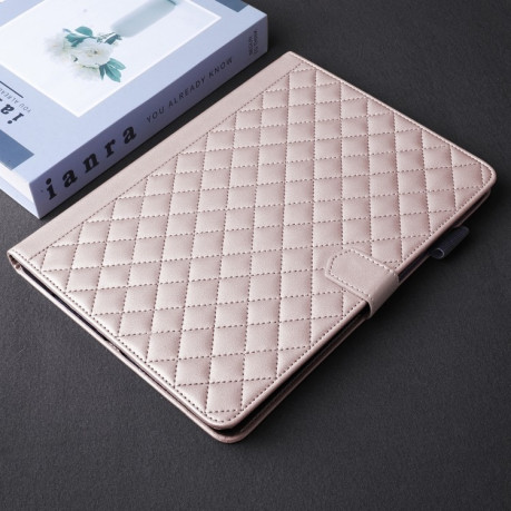 Чохол-книжка Rhombus Lattice Leather для Xiaomi Pad 7/7 Pro - рожеве золото