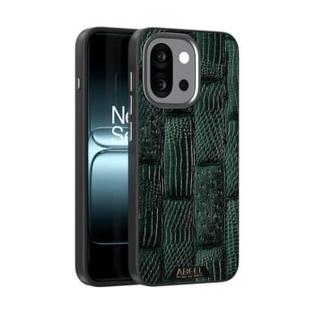 Чехол ABEEL 6D Micro Relief MagSafe Magnetic на OnePlus 13T - зеленый