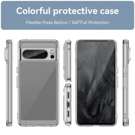 Протиударний чохол Colorful Acrylic Series для Google Pixel 8 Pro - прозорий