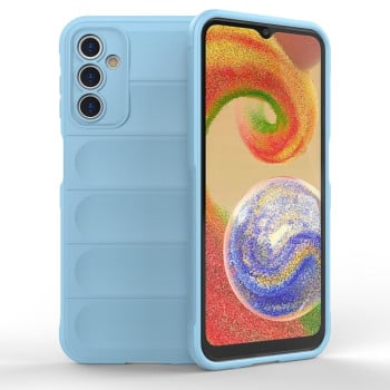 Силиконовый чехол Magic Flannel для Samsung Galaxy A14 5G - голубой