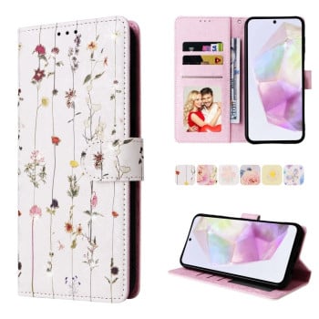 Чохол-книжка Bronzing Painting RFID  для Samsung Galaxy A26 5G - Flowers World