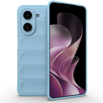 Силіконовий чохол Magic Flannel для Xiaomi Redmi A5 4G 171.7mm / Xiaomi Poco C71 4G - блакитний