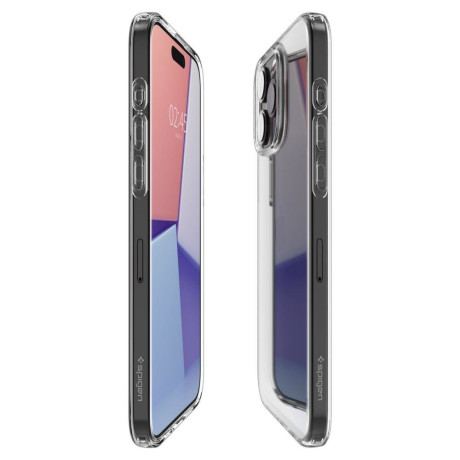 Оригинальный чехол Spigen Liquid Crystal на iPhone 15 Pro Max - Crystal Clear