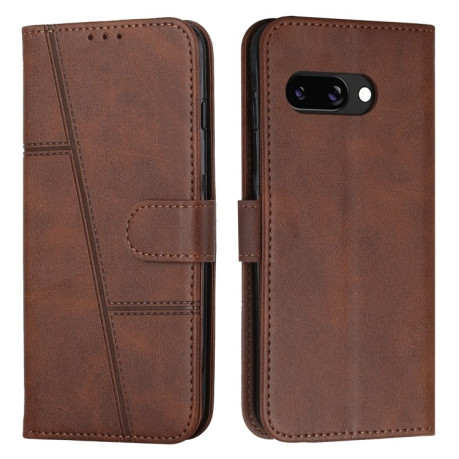 Чохол-книжка Stitching Calf Texture для Google Pixel 9a - коричневий