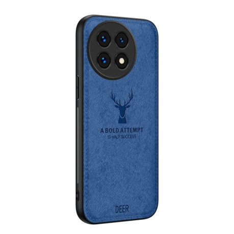 Ультратонкий чохол Deer Head Cloth Skin для OnePlus 13 - синій