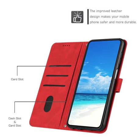 Чехол-книжка Retro Skin Feel Amile для Infinix Note 50 4G / 50 Pro 4G - красный