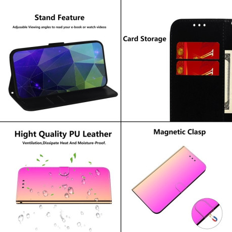 Чехол-книжка Imitated Mirror для Samsung Galaxy S23 FE 5G - розовый