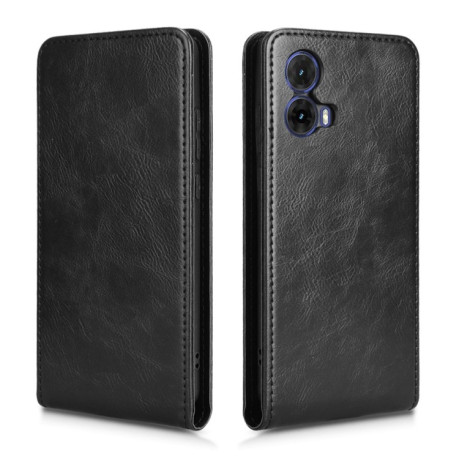 Флип-чехол Vertical Flip Leather Phone Case with Card Slot для Motorola Moto G85 5G / S50 Neo 5G - черный