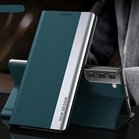 Чехол-книжка Electroplated Ultra-Thin для Samsung Galaxy S23+ 5G - зеленый