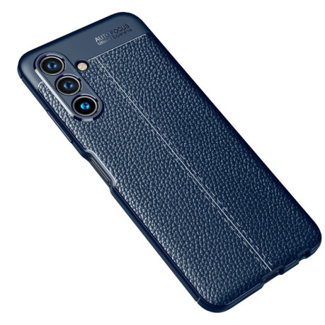 Противоударный чехол Litchi Texture для Samsung Galaxy A04s/A13 5G - синий