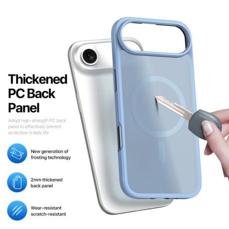 Чохол DUX DUCIS Yind Series із MagSafe гібрид на iPhone Air - блакитний
