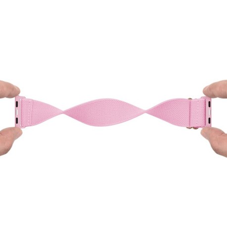 Ремінець Polyester Nylon для Apple Watch Ultra 49mm /45mm/44mm/42mm - рожевий