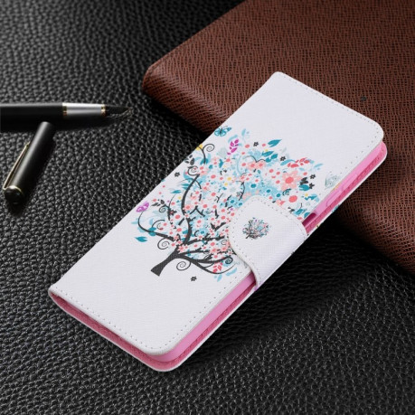 Чехол-книжка Colored Drawing для Samsung Galaxy A12/M12 - Little Tree