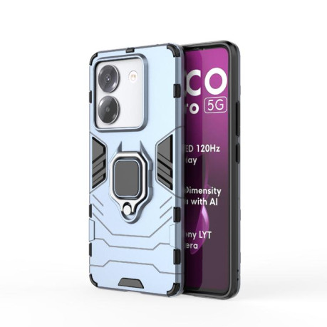 Противоударный чехол HMC 360 Degree Rotating Holder на Xiaomi Poco M7 Pro 5G - синий