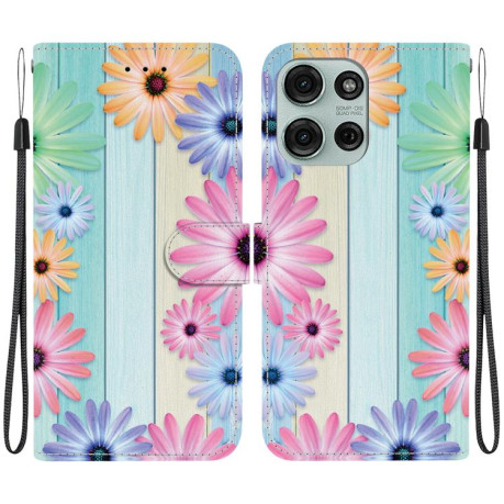 Чохол-книжка Colored Drawing Series Motorola Moto G75 5G - різнокольоровий