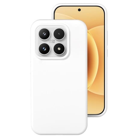 Силиконовый чехол Liquid Silicone Skin-friendly на Xiaomi 17 - белый